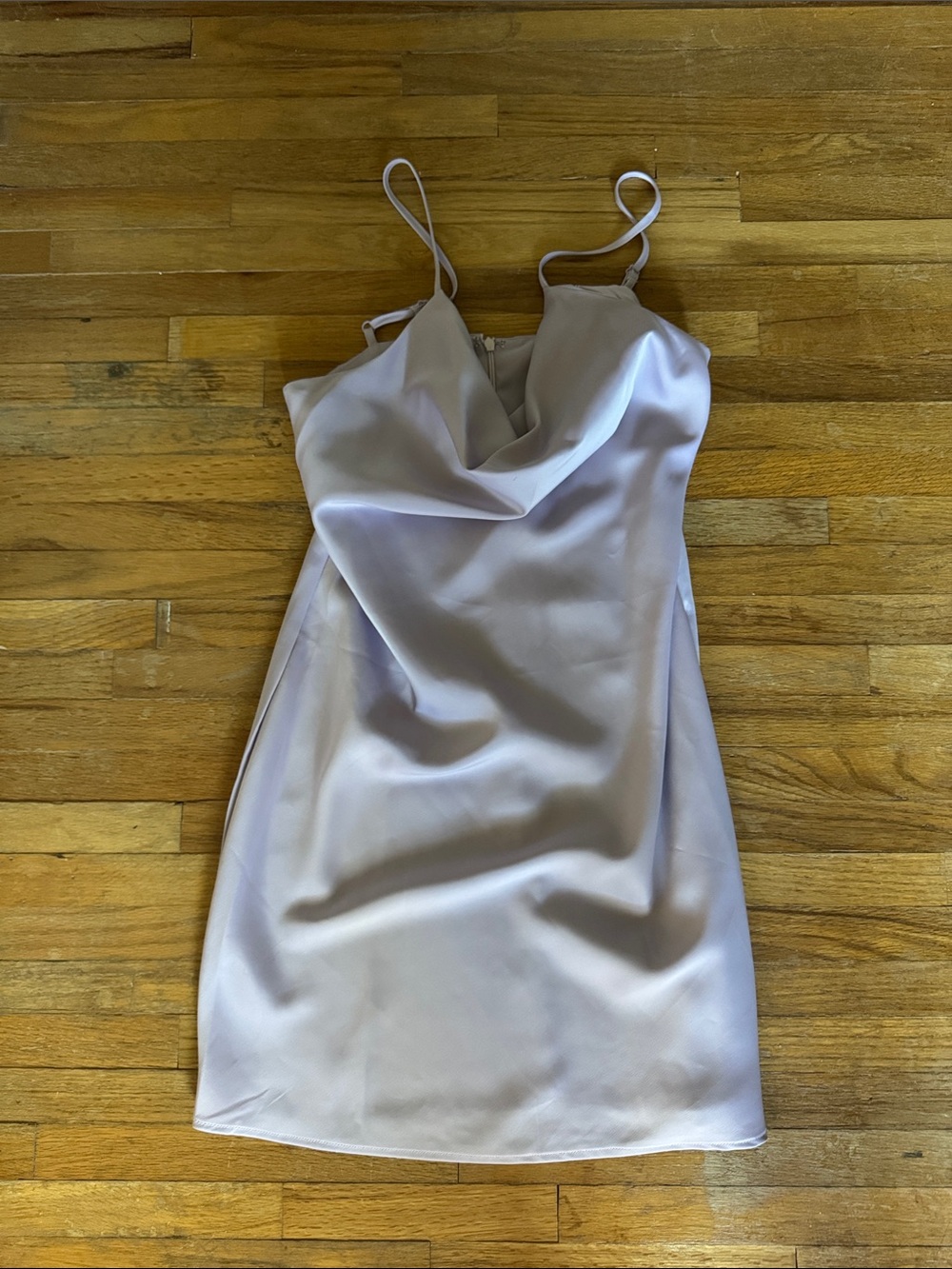 Urban Outfitters Lilac Satin Cowl Mini Dress
